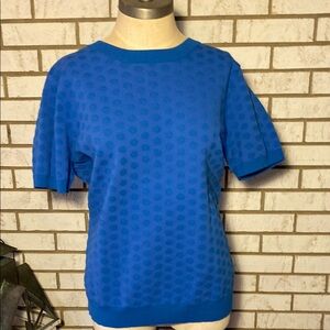 Halogen Blue Polka Dot Women's Top
